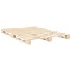 vidaXL Sengeramme med hodegavl 140x200 cm heltre furu