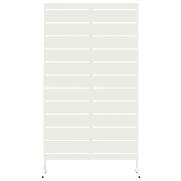 vidaXL Personvernsvegg Hvit 100 x 50 x 180 cm St&aring;l