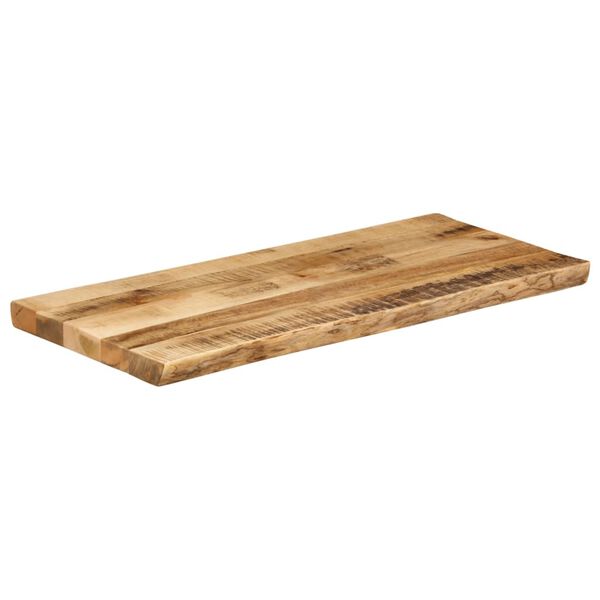 vidaXL Bordplate naturlig kant 80x40x2,5 cm grovt heltre mangotre