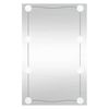 vidaXL Veggspeil med LED-lys 50x80 cm glass rektangel