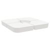 vidaXL Parasollbasesett 4 stk for parasoller med kryssfot 100 kg PP