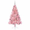 vidaXL Kunstig Forh&aring;ndsopplyst Juletre med 300 LED Rosa 180 cm PVC
