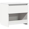 vidaXL Nattbord hvit 40x30x39 cm konstruert tre