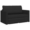 vidaXL 2-seters sammenleggbart sovesofa Svart 124 x 71 x 78 cm stoff