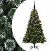 vidaXL Kunstig juletre med kuler 120 cm 150 LED-lys Varmhvit