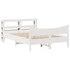 vidaXL Sengeramme med hodegavl hvit 120x190 cm heltre furu