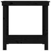 vidaXL Arbeidsbenk svart 80x50x80 cm heltre furu