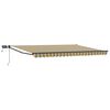 vidaXL Manuell utvidbar markise med LED-lamper 5 x 3 m