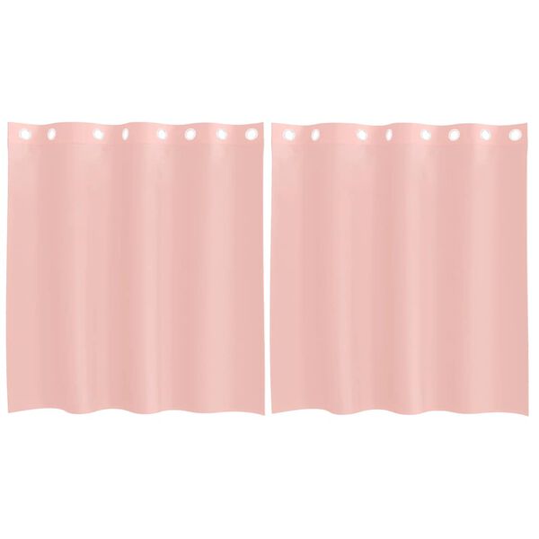 vidaXL Voilegardiner med grommets 2 stk rosa 140x140 cm