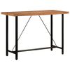 vidaXL Barbord 150x70x107 cm heltre akasie og jern