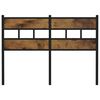 vidaXL Utskiftbar sengegavl r&oslash;kt eik 120 cm jern og konstruert tre