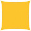 vidaXL Solseil 160 g/m&sup2; gul 3,6x3,6 m HDPE