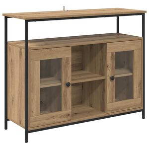 vidaXL Serviesskap Artisan Eik 100 x 35 x 80 cm Konstruert tre