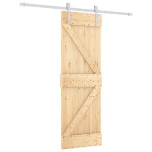 vidaXL Skyved&oslash;r 70 x 210 cm Massiv Furu Tre (Ubehandlet)