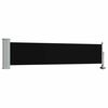 vidaXL Uttrekkbar sidemarkise 60x300 cm svart