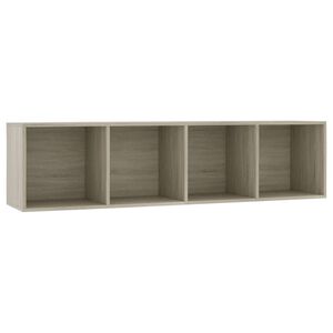 vidaXL Bokhylle/TV-benk sonoma eik 143x30x36 cm