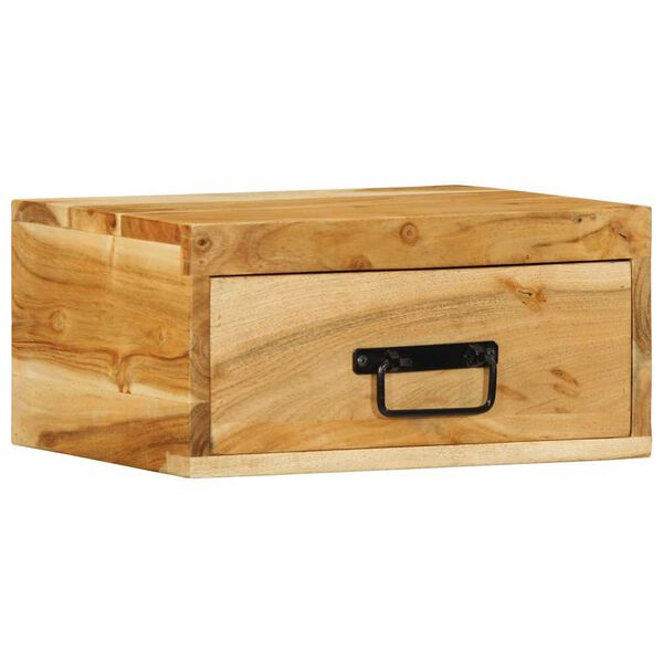 vidaXL Veggmonterte nattbord 2 stk heltre akasie