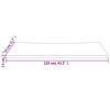 vidaXL Bordplate 110x55x2,5 cm heltre furu