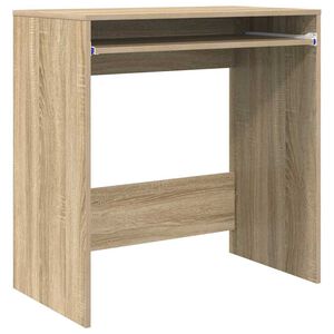 vidaXL Skrivebord Sonoma eik 77,5 x 43 x 79 cm Konstruert tre