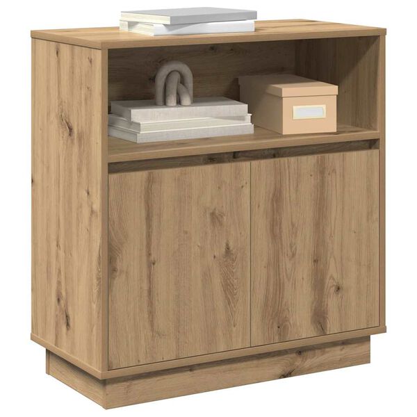 vidaXL LED sideboard Artisan Eik 71 x 34,5 x 75 cm Konstruert tre