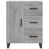 vidaXL Highboard gr&aring; sonoma 69,5x34x180 cm konstruert tre