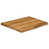 vidaXL Bordplate 80x80x3,8 cm naturlig kant heltre mango