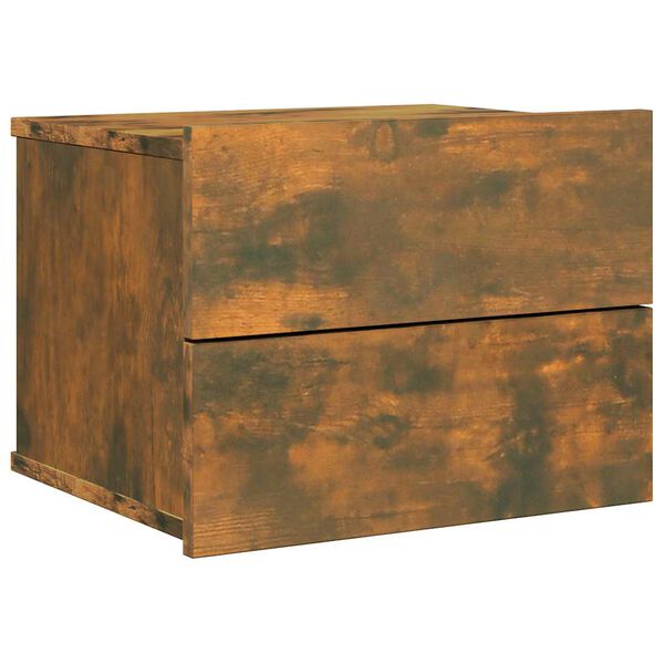 vidaXL Nattbord r&oslash;kt eik 40x30x30 cm konstruert tre