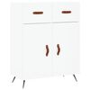 vidaXL Highboard hvit 69,5x34x180 cm konstruert tre