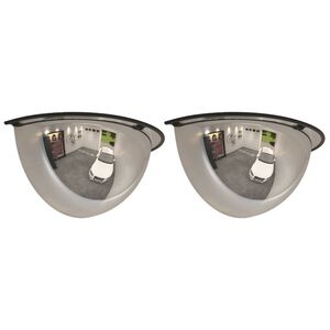 vidaXL Trafikkspeil halv kuppel 2 stk &Oslash;40 cm akryl
