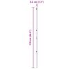 vidaXL Gjerdepunkter 13 pcs Grå Ø32mm 170 cm Galvanisert stål