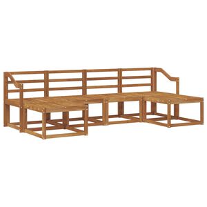 vidaXL Utend&oslash;rs sofa-sett 6 pcs Naturlig Konstruert tre