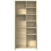vidaXL Highboard sonoma eik 80x35x180 cm konstruert tre