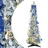 vidaXL Kunstig juletre Hvit 120 cm PVC