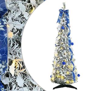 vidaXL Kunstig juletre Hvit 120 cm PVC