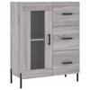 vidaXL Highboard gr&aring; sonoma 69,5x34x180 cm konstruert tre