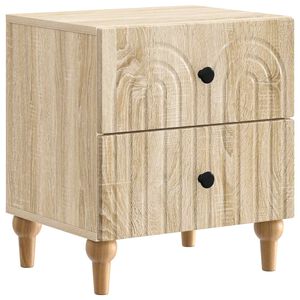 vidaXL Nattbordskap Sonoma eik 43 x 34,5 x 48 cm Konstruert tre