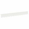 vidaXL Gjerdekant 10 stk. 102 x 10 x 4 cm St&aring;l Hvit