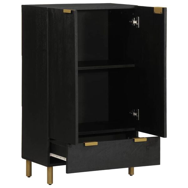vidaXL Highboard svart 60x33x100 cm konstruert tre