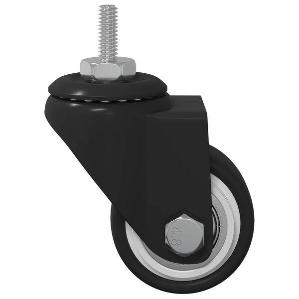 vidaXL Svinghjul 2 pcs Svart 40,4 x 40,4 x 19,7 mm Jern og nylon