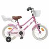 vidaXL Barnesykkel 14 Tommer for 3-5 &aring;r gamle Lys rosa