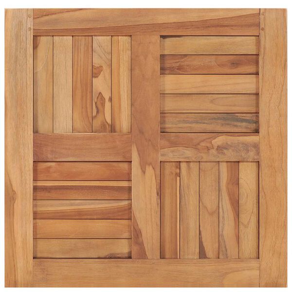 vidaXL Bordplate heltre teak 60x60x2,5 cm