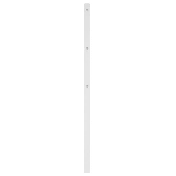 vidaXL Utskiftbar sengegavl i metall hvit 75 cm