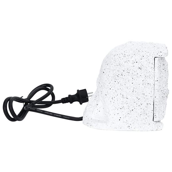 vidaXL Hageuttak i imitert stein med timer