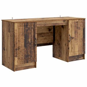 vidaXL Skrivebord Gammelt tre 142,5 x 50 x 75 cm Konstruert tre