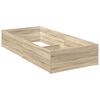 vidaXL Sengeomramming for regulerbar sengebunn Sonoma eik 90 x 190 cm