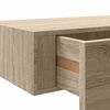 vidaXL Veggmontert skuffehylle eik 40x23,5x10 cm MDF