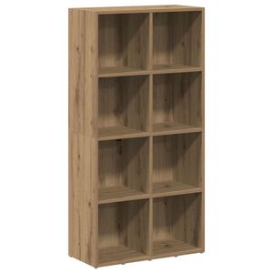 vidaXL Bokhylle artisan eik 66x30x130 cm konstruert tre