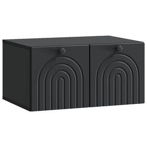 vidaXL Vegghengt TV skap Svart 59,5 x 41 x 30 cm Konstruert tre