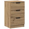 vidaXL Nattbord artisan eik 40x36x65 cm konstruert tre
