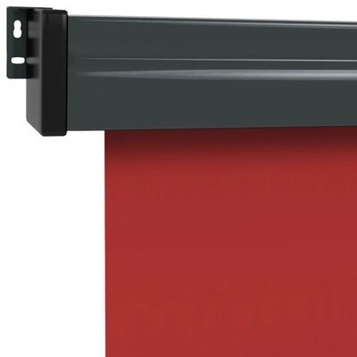 vidaXL Sidemarkise for balkong 160x250 cm rød